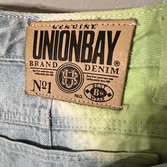 Unionbay 90s ultra high waisted tie dye jeans Size 13/14 - Picture 6 of 6